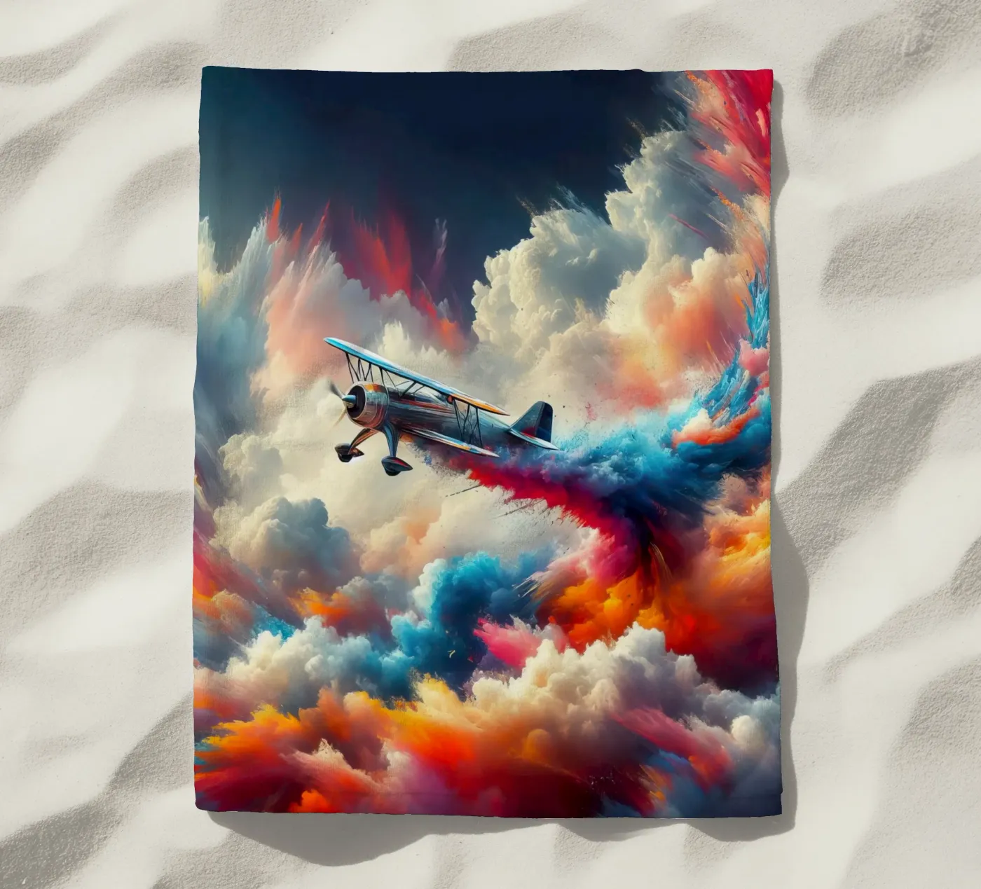 aereo acrobatico telo mare da 🎁 NOBELART