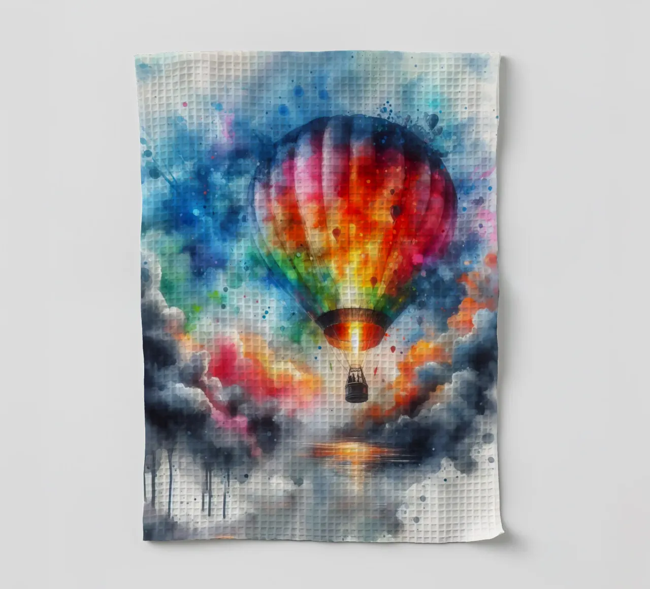 Mongolfiera ad acquerello canovaccio da cucina da 🎁 ARTVI-SHOP