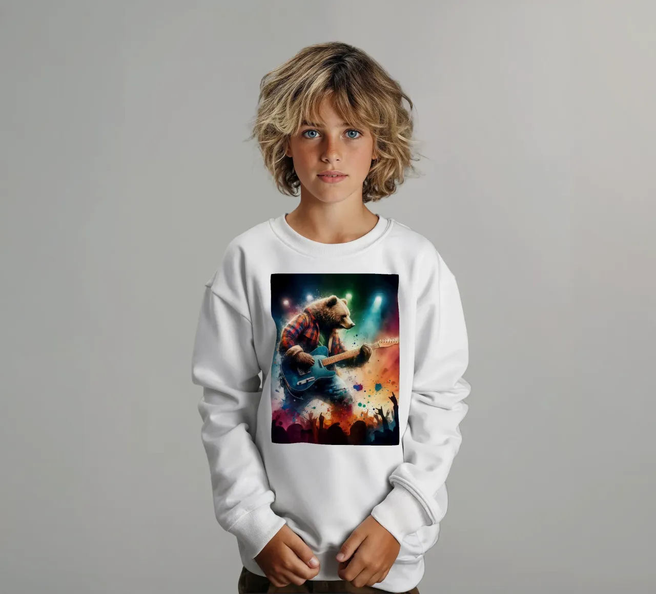 Orso in concerto felpa bambino da ARTVI-SHOP