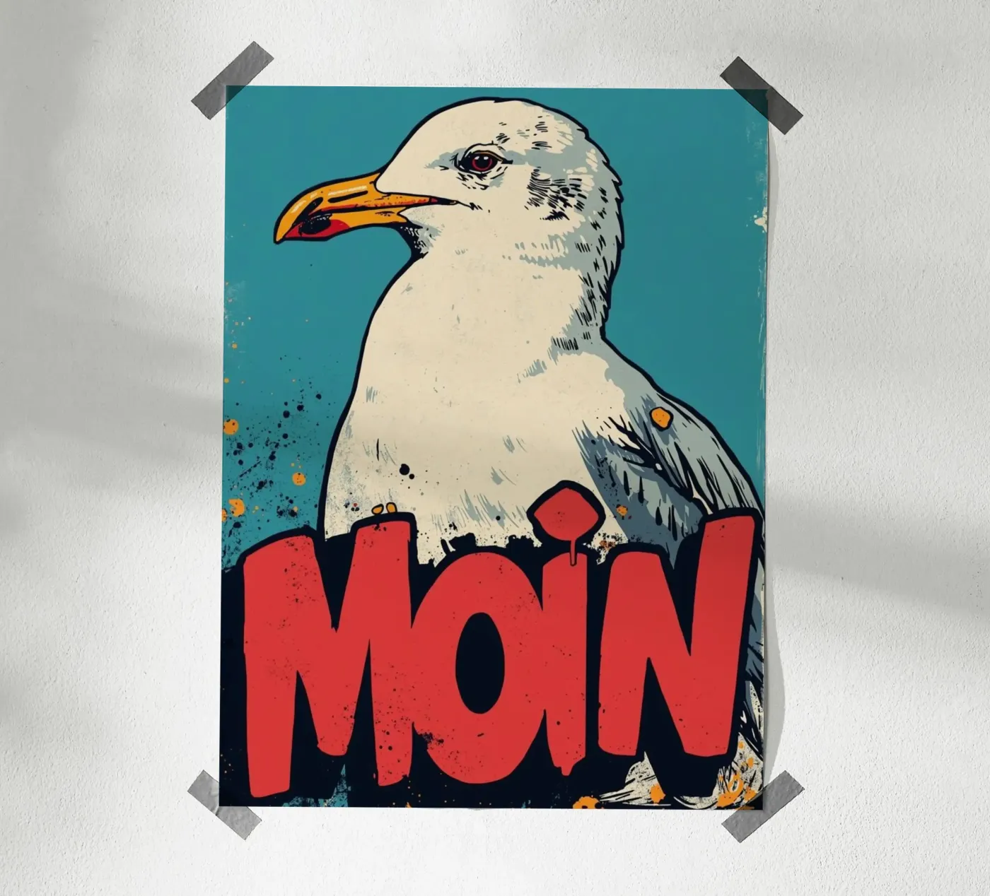 Moin Möwe poster da DigiWunderwerk