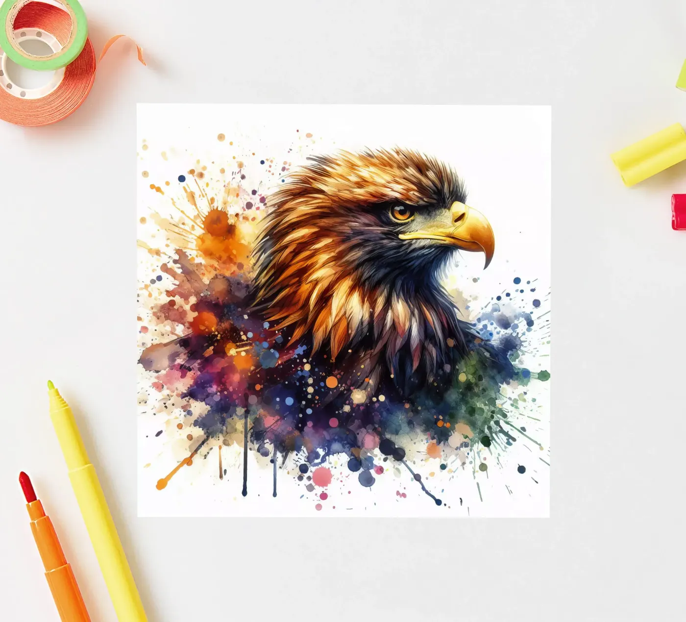 aquila americana adesivo da 🎁 NOBELART