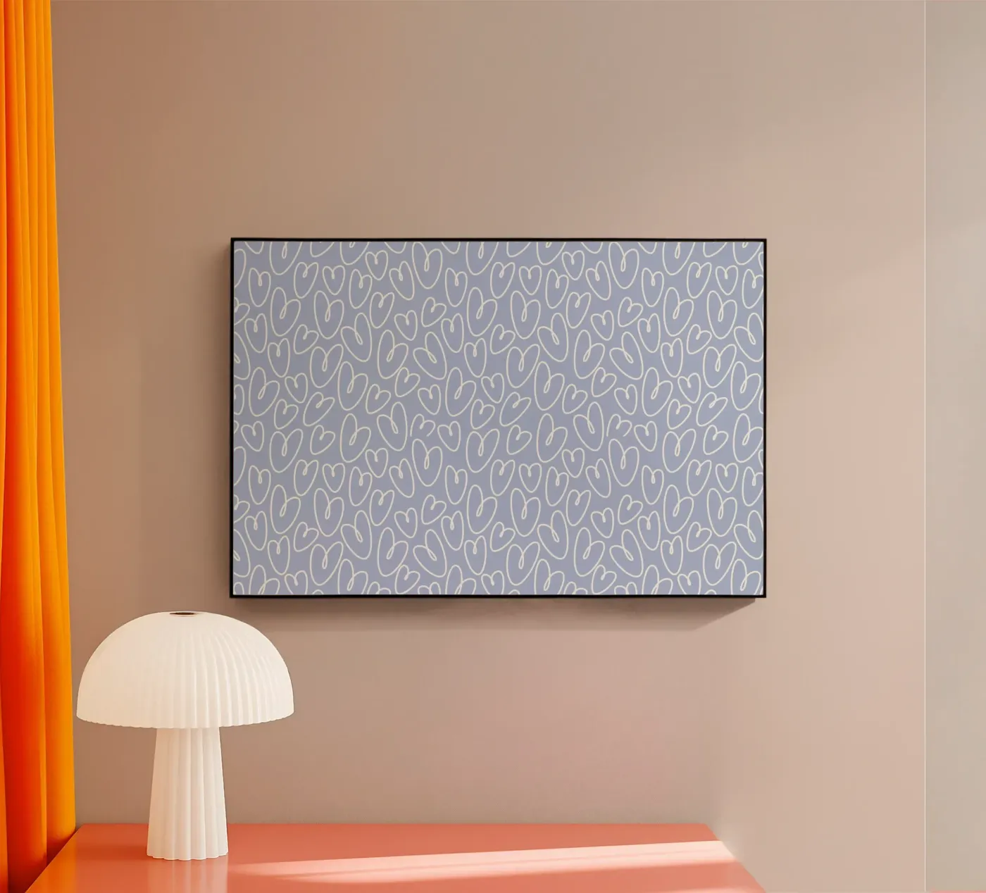 Cute Heart Pattern plexiglas de treechild