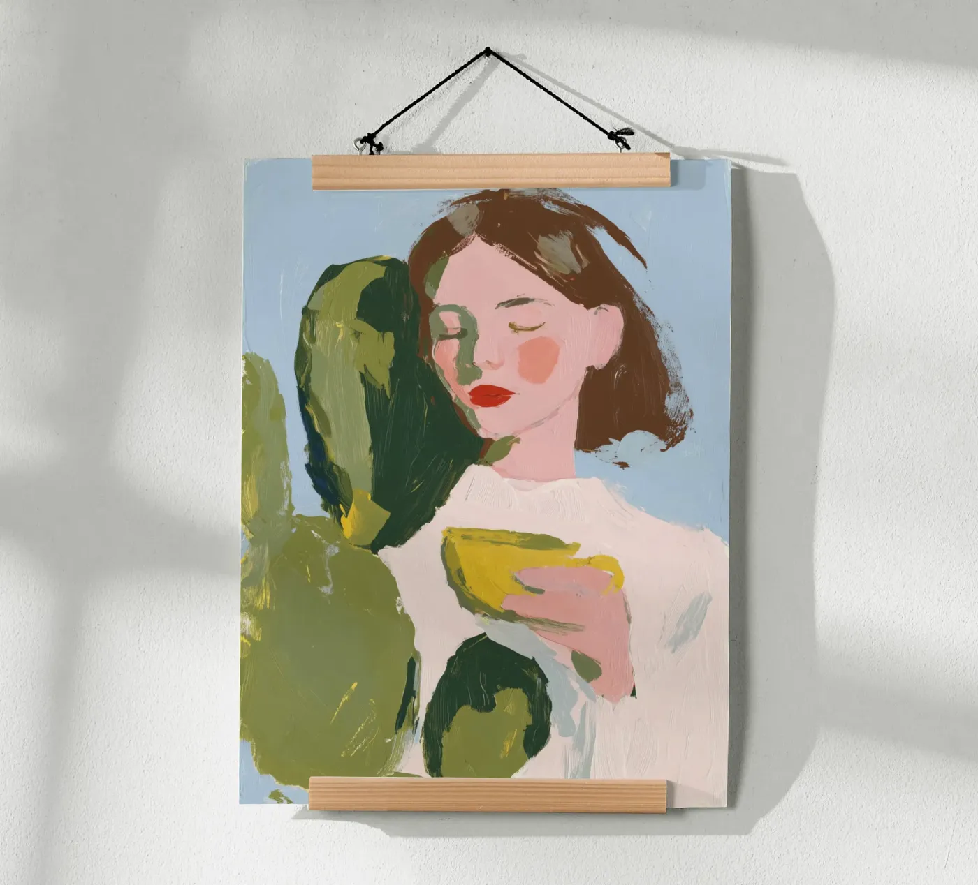 Donna con cactus poster da Studio Remiér