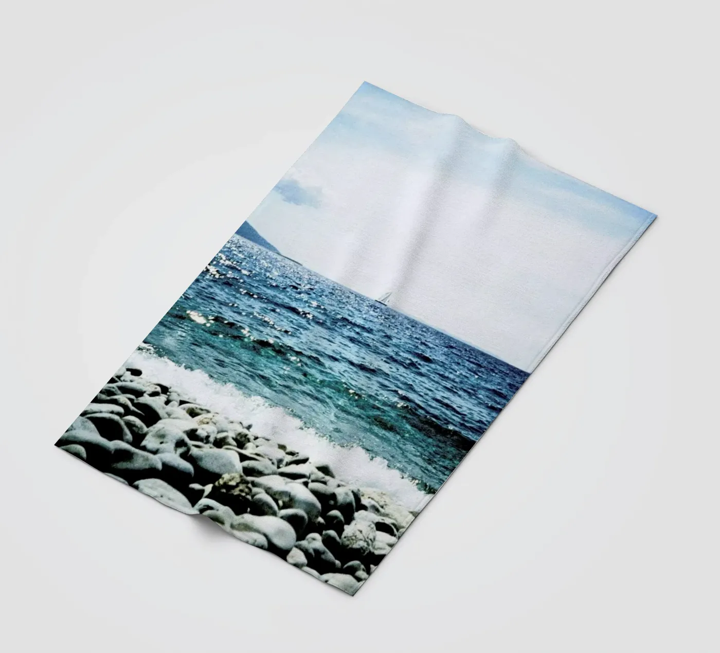 Wavy fleece blanket by BLAEK Design Studio