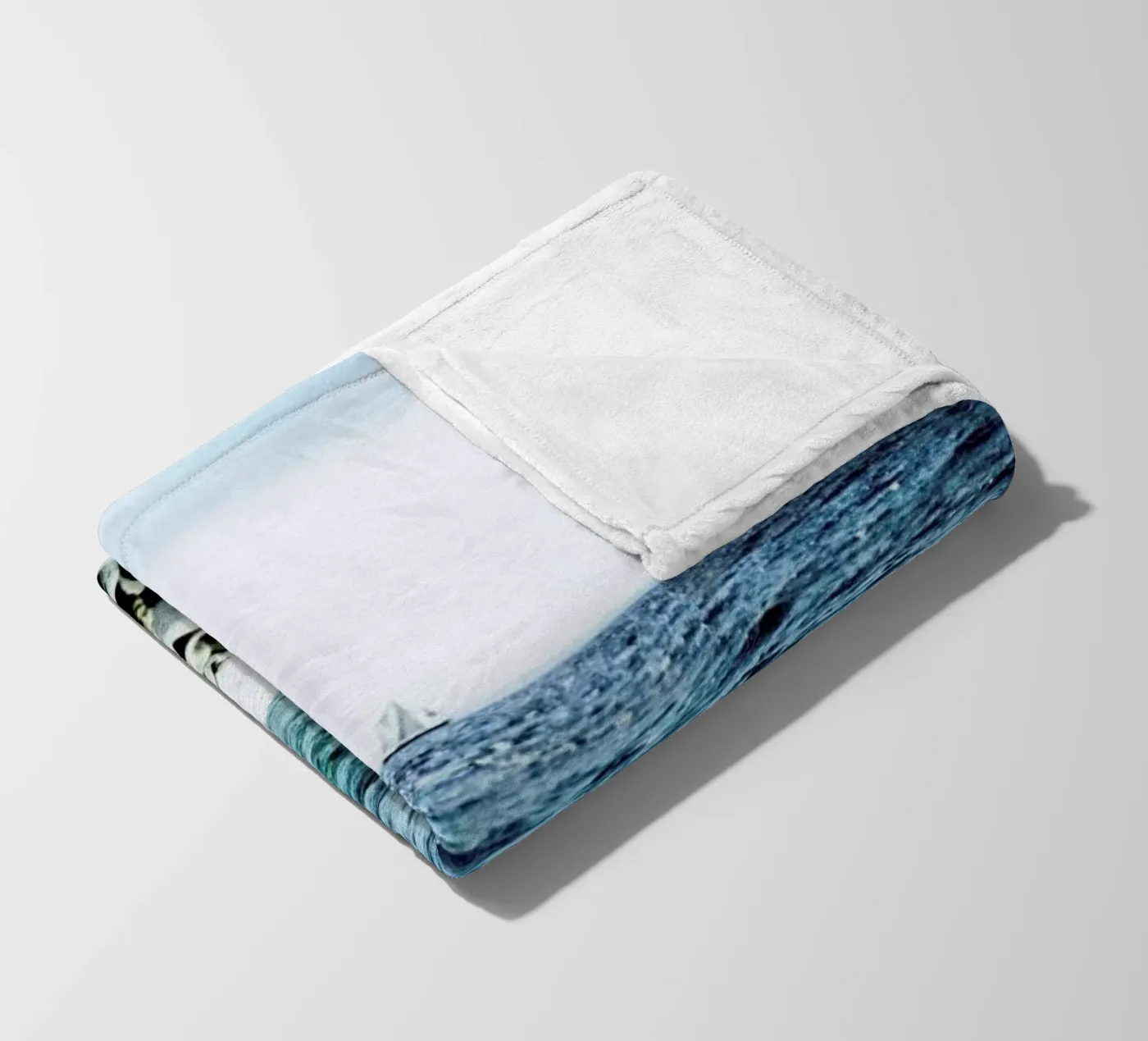 Wavy fleece blanket by BLAEK Design Studio