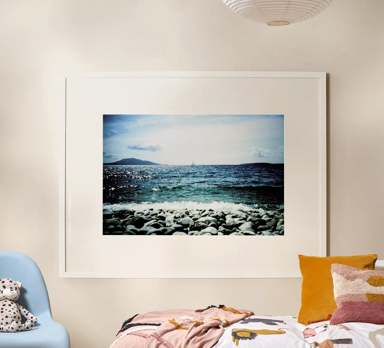 Wavy poster con telaio in alluminio da BLAEK Design Studio