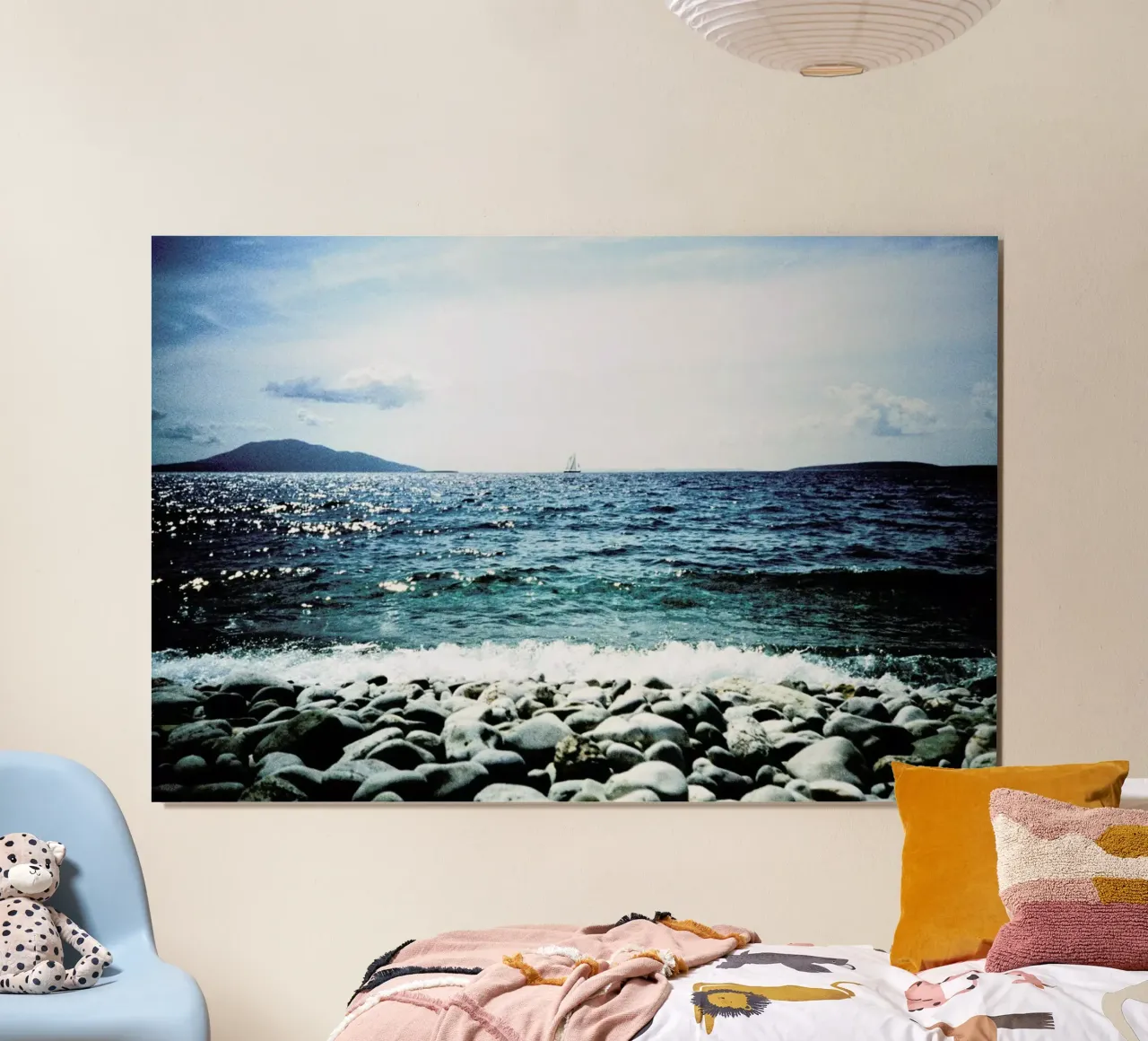 Wavy poster con telaio in alluminio da BLAEK Design Studio