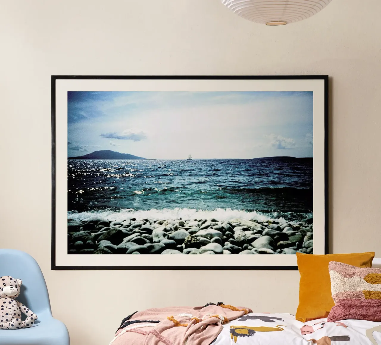 Wavy poster con telaio in alluminio da BLAEK Design Studio