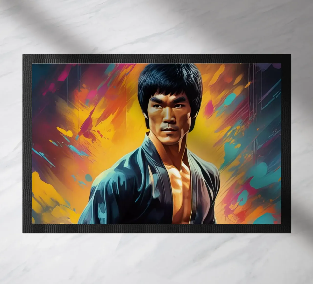 Bruce lee doormat by 🎁 NOBELART