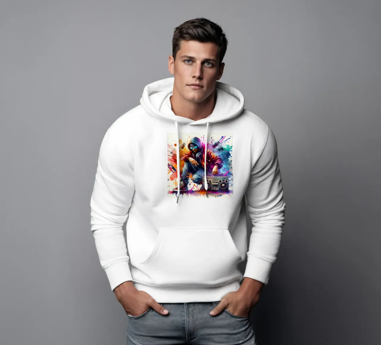 giovane rapper felpa con cappuccio da 🎁 ARTVI-SHOP