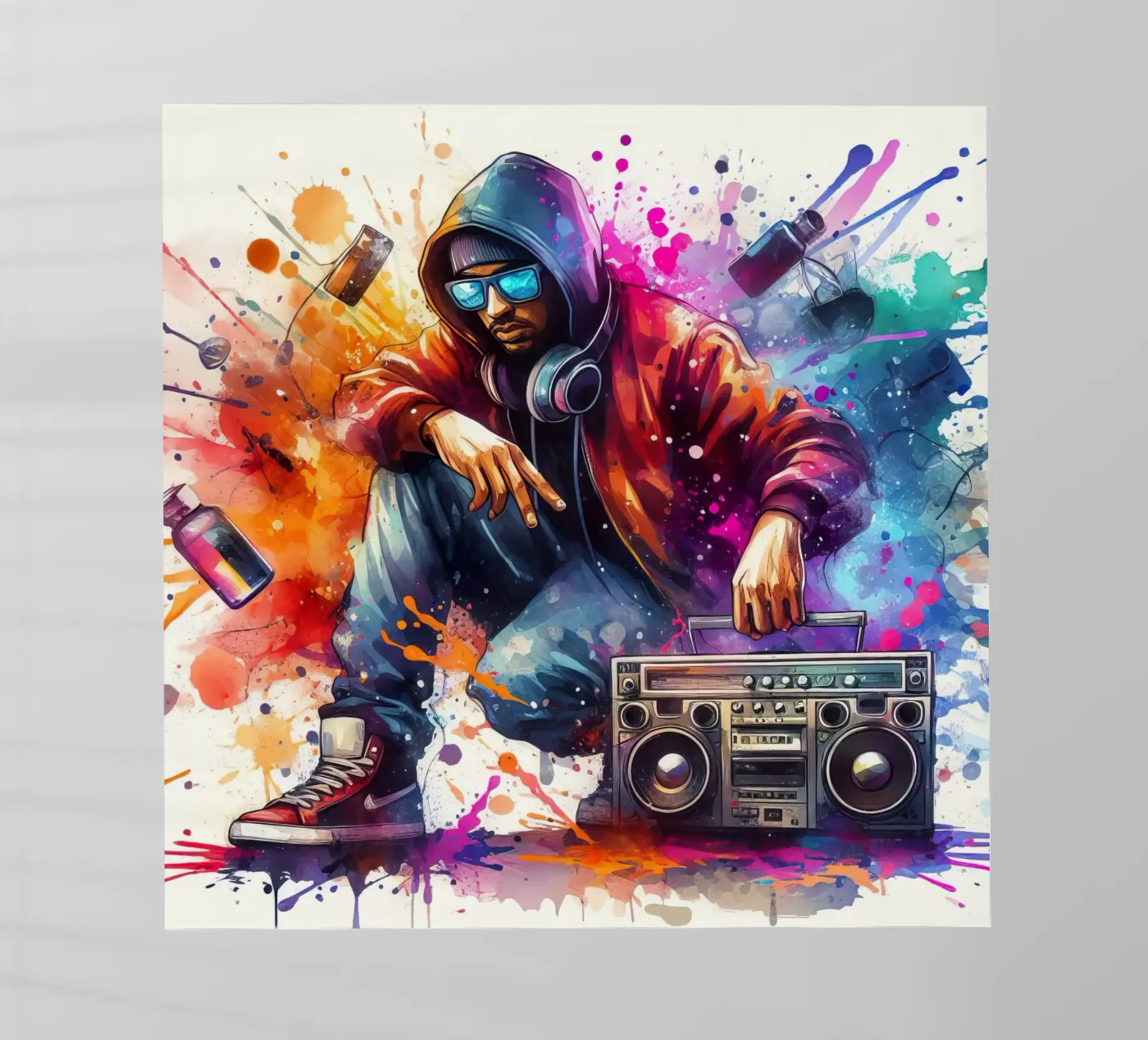 giovane rapper pellicola backlit da 🎁 NOBELART