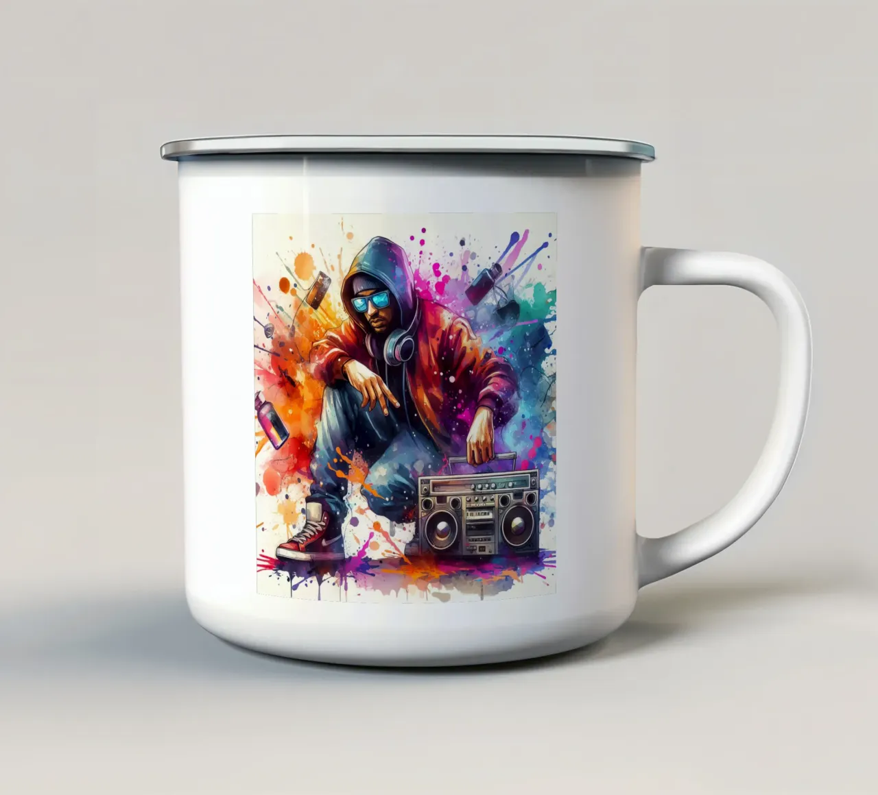 giovane rapper tazza in smalto da ARTVI-SHOP