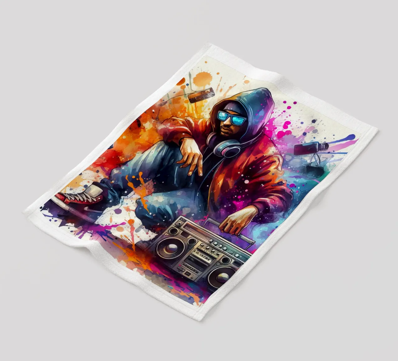 junger Rapper Fleecedecke von 🎁 NOBELART