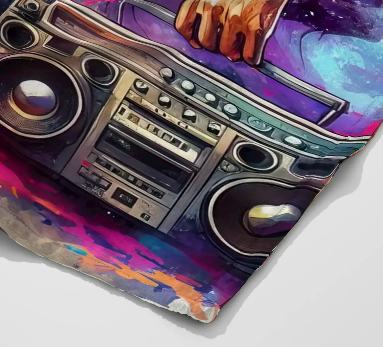 junger Rapper Fleecedecke von 🎁 NOBELART