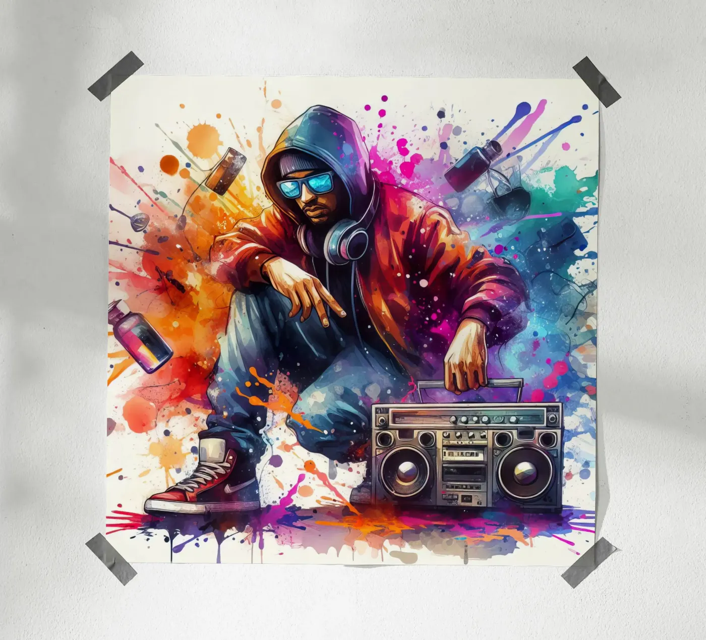 young rapper Poster von 🎁 NOBELART