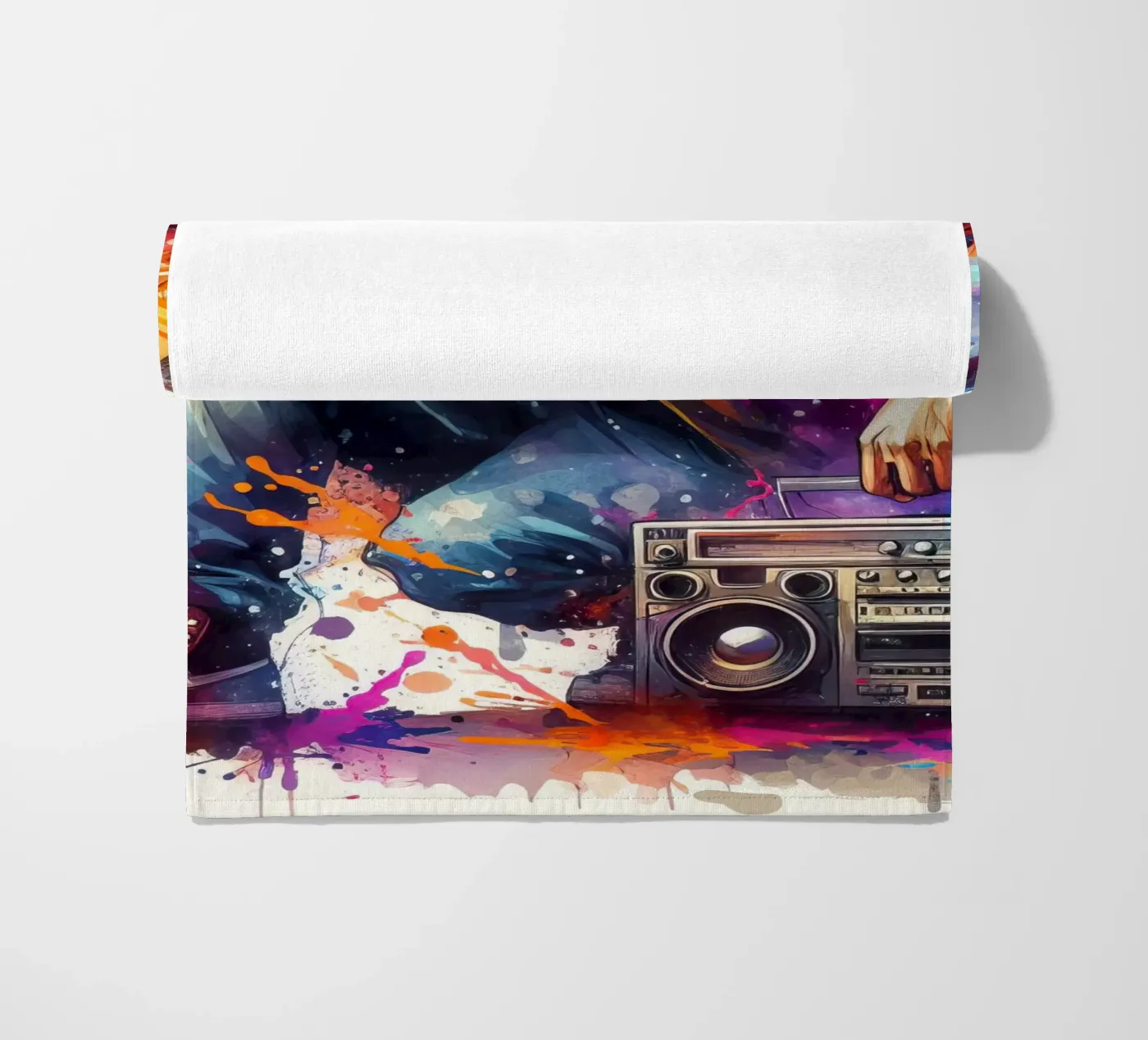 jonge rapper strandhanddoek van 🎁 NOBELART