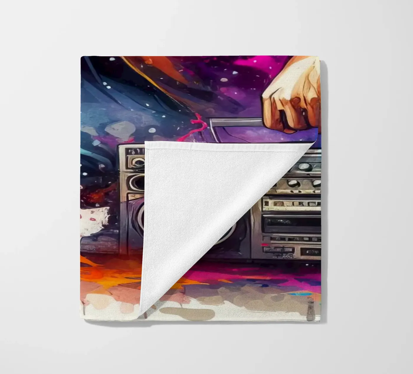 jonge rapper strandhanddoek van 🎁 NOBELART