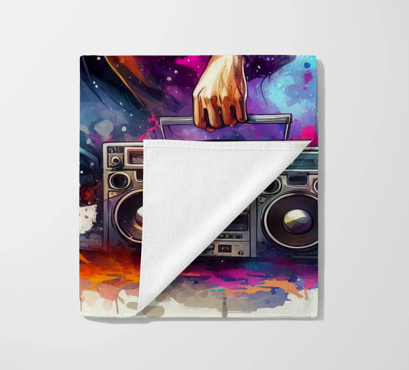 jonge rapper strandhanddoek van 🎁 NOBELART