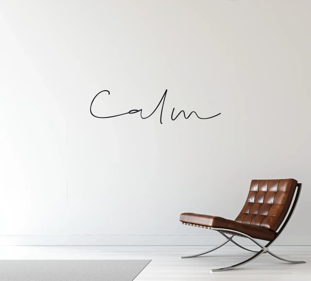 Minimalistisch rustig ontwerp - rustgevende typografie fotobehang van Whole©