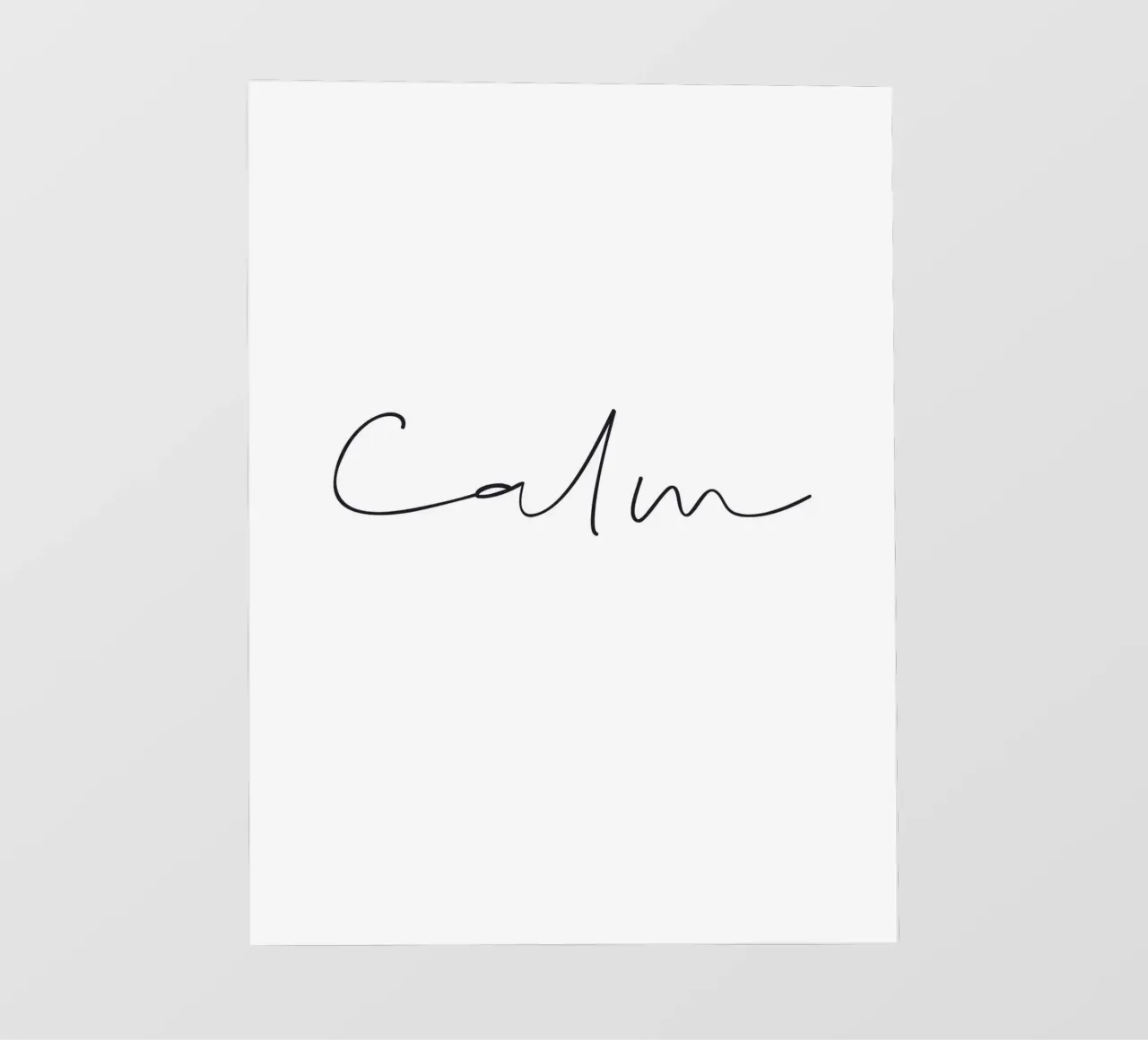 Minimalistisch rustig ontwerp - rustgevende typografie fotobehang van Whole©