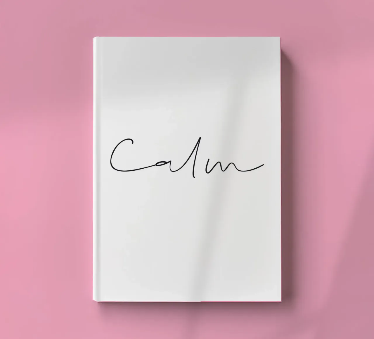 Minimalist calm design - calming typography notebook by Whole©