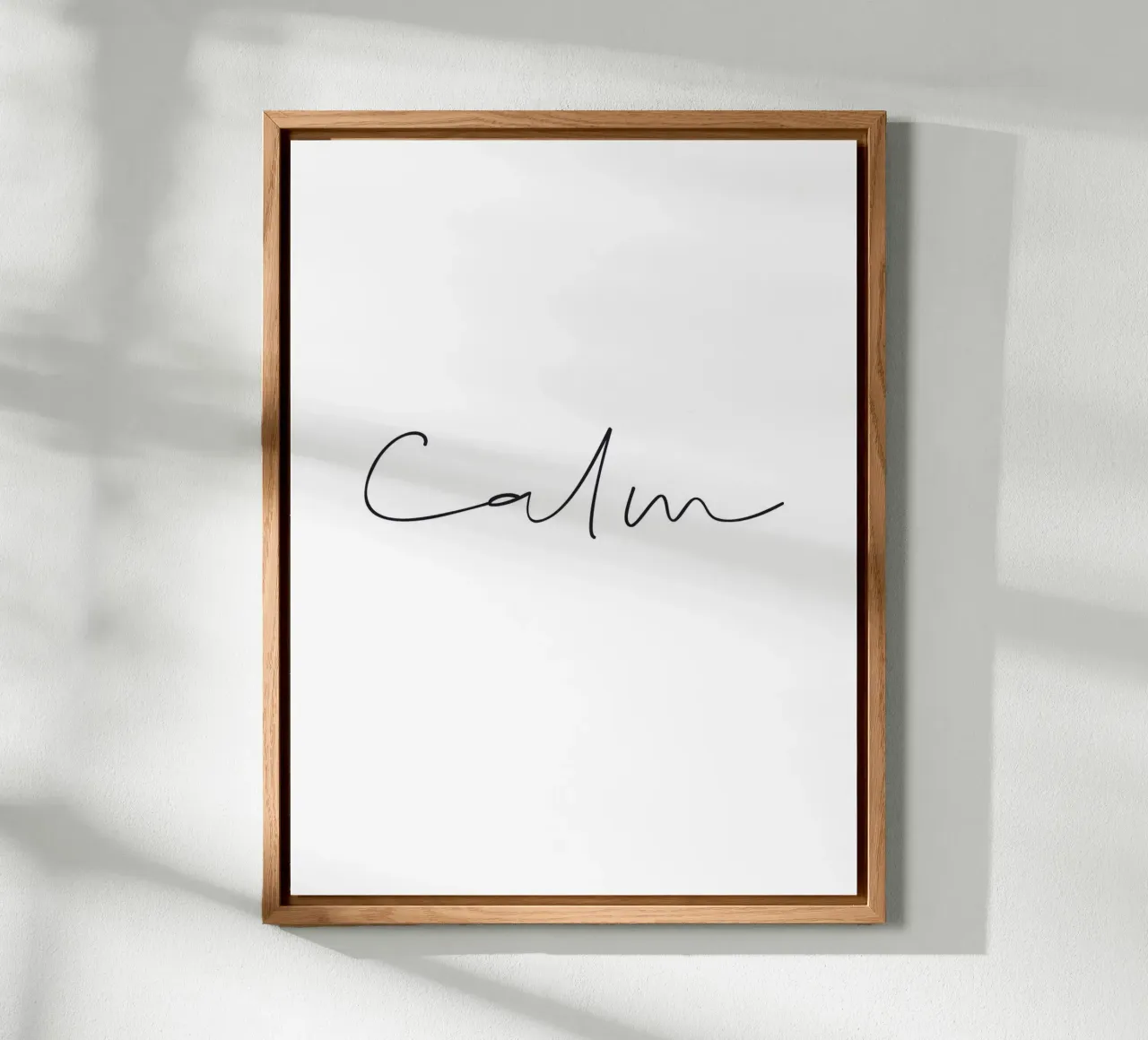 Minimalist calm design - calming typography alu-dibond by Whole©