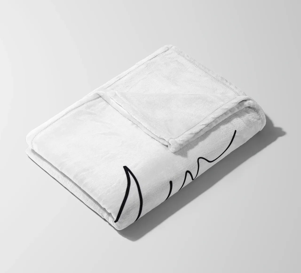 Design minimalista e tranquillo - tipografia rilassante coperta in pile da Whole©