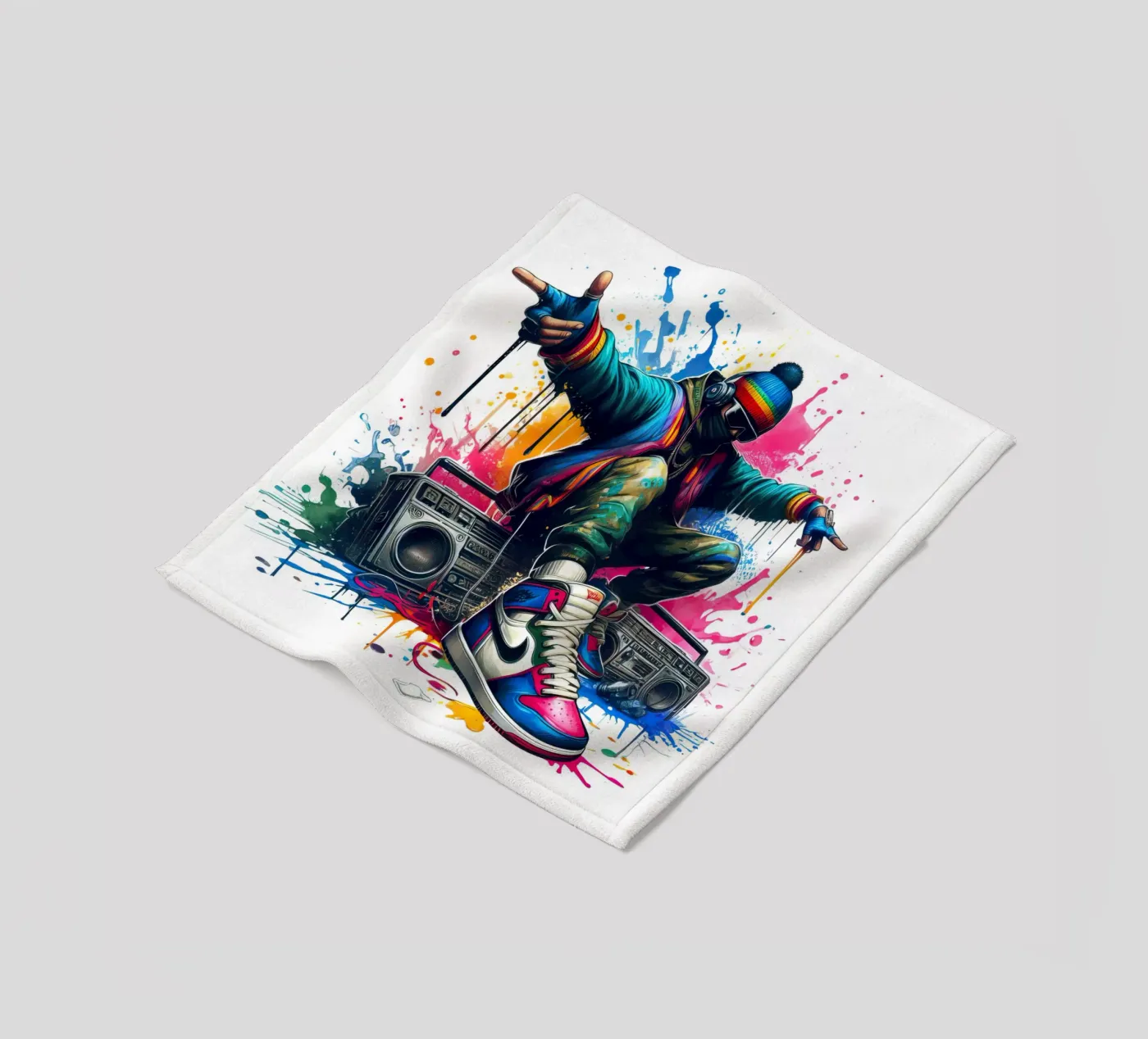 junger Rapper Fleecedecke von 🎁 NOBELART