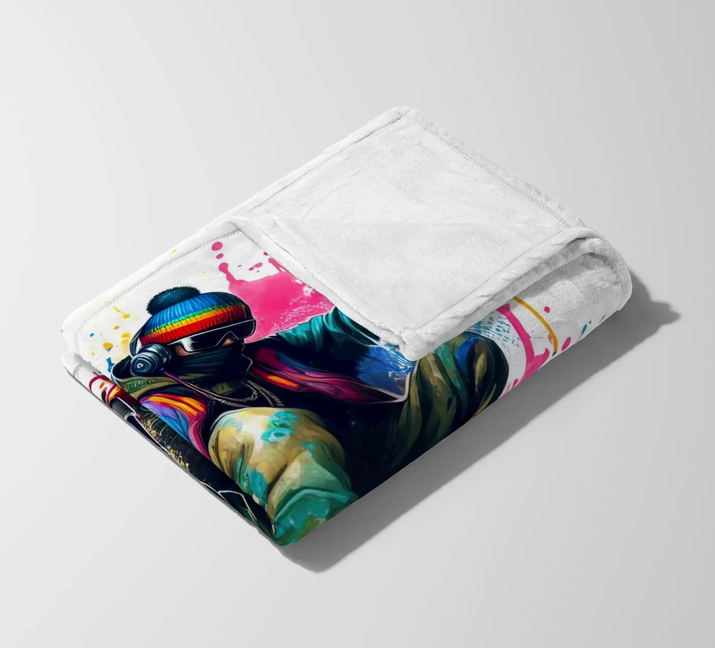 young rapper plaid polaire de 🎁 NOBELART