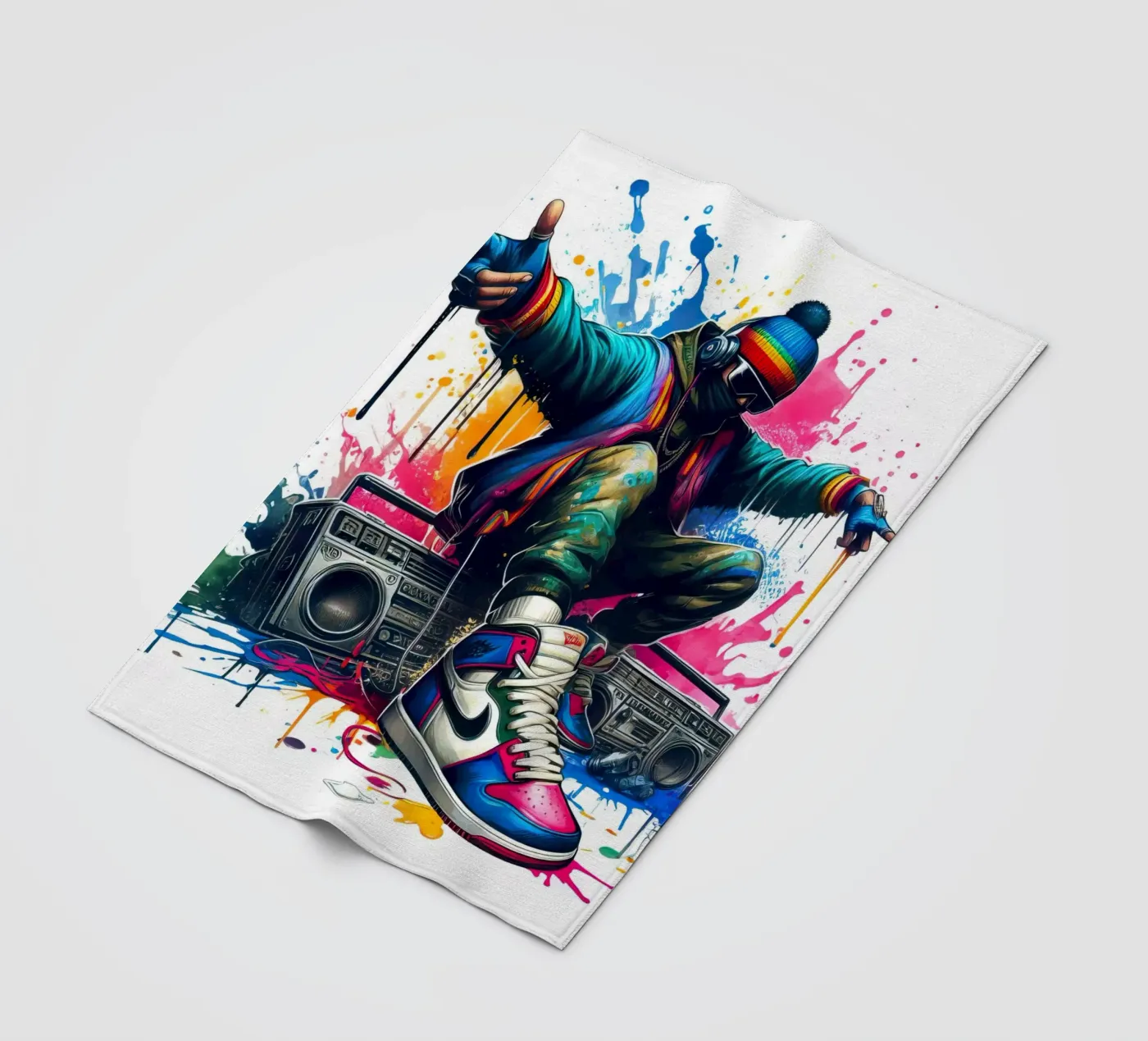 young rapper plaid polaire de 🎁 NOBELART