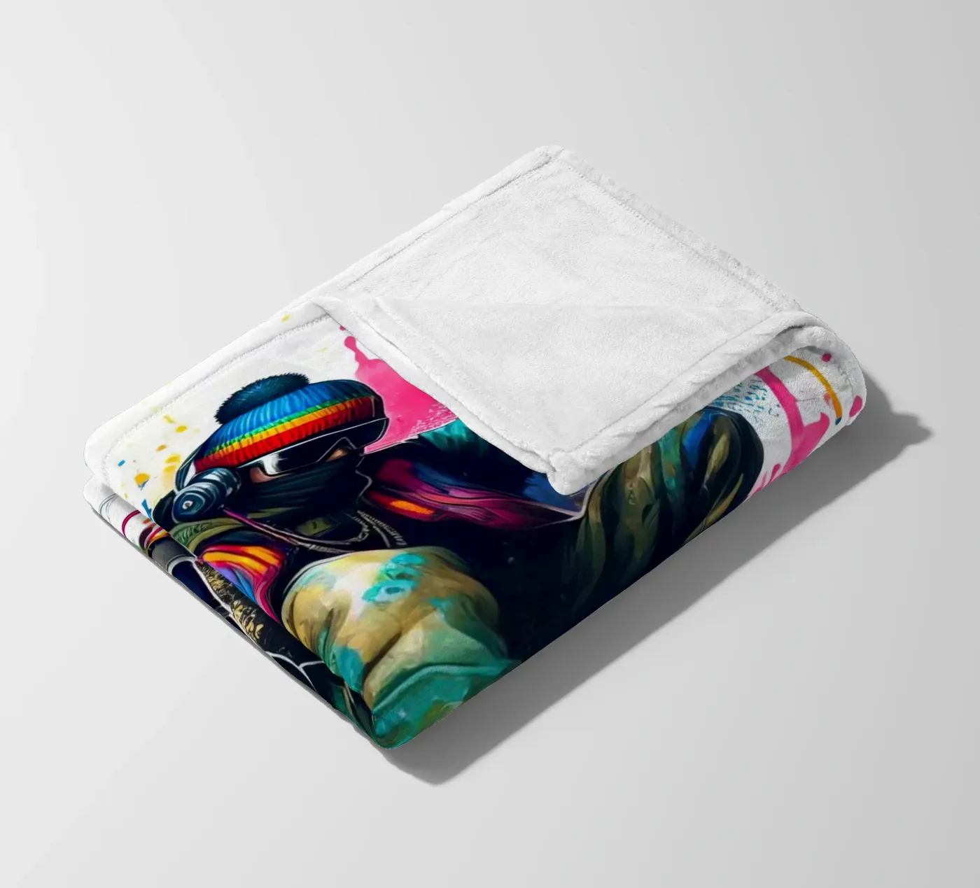 young rapper plaid polaire de 🎁 NOBELART