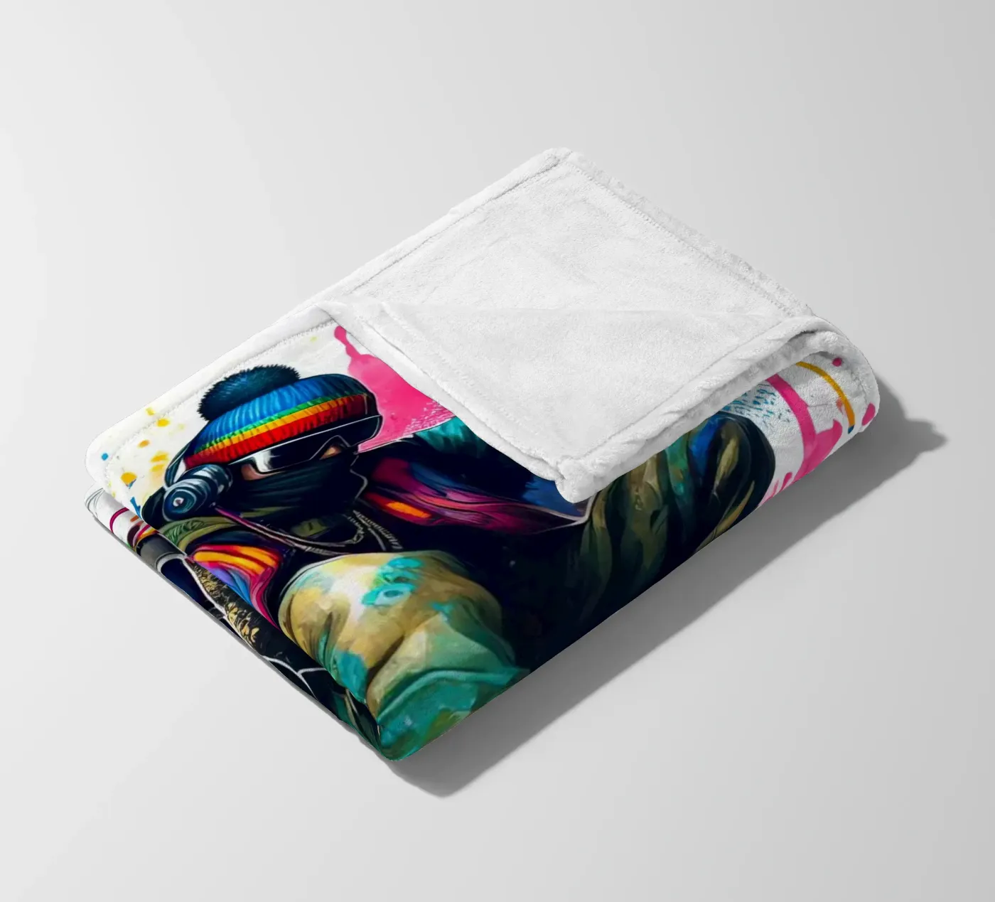 young rapper plaid polaire de 🎁 NOBELART