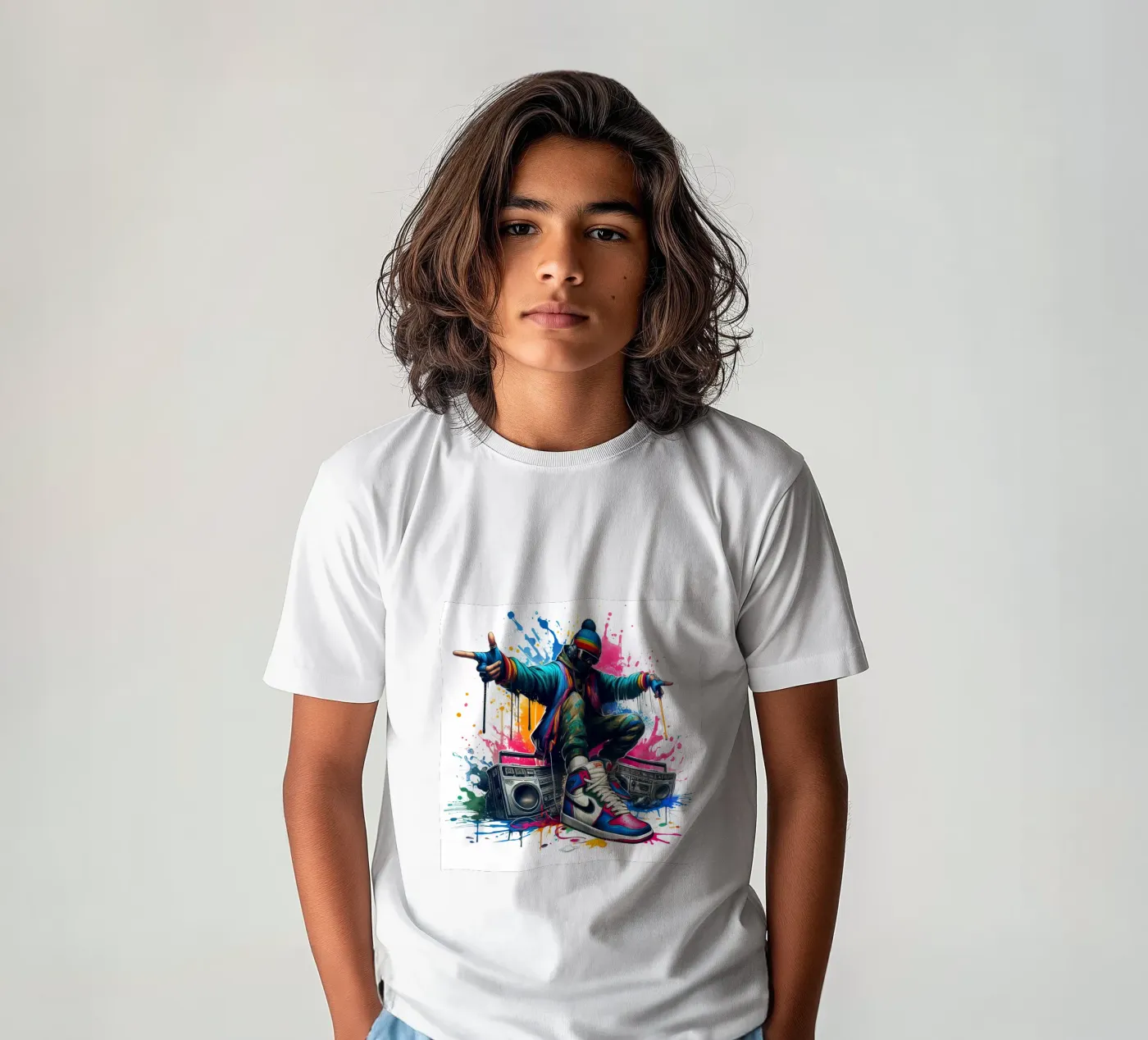 jonge rapper kinder t-shirt van 🎁 NOBELART
