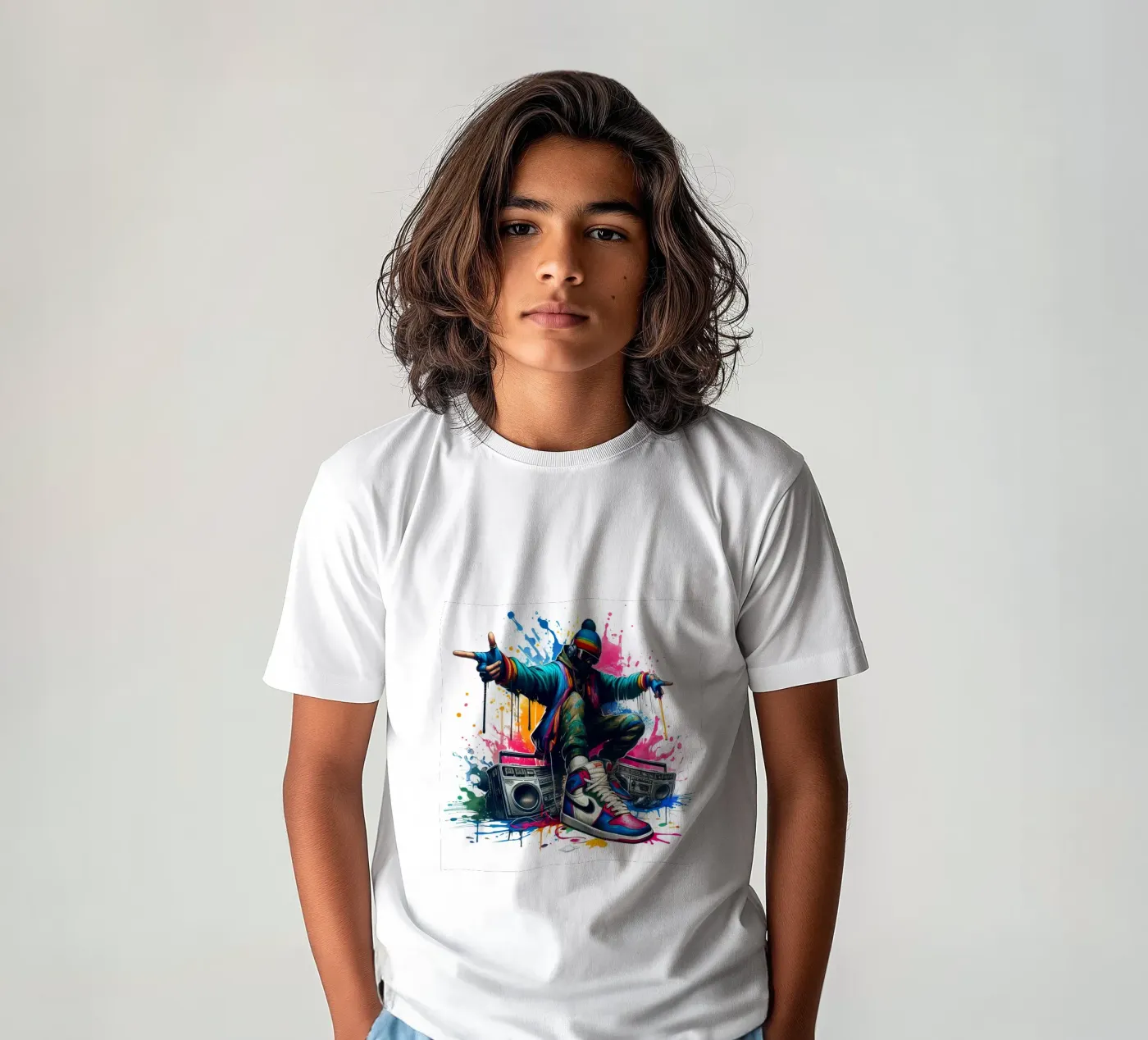 jonge rapper kinder t-shirt van 🎁 NOBELART