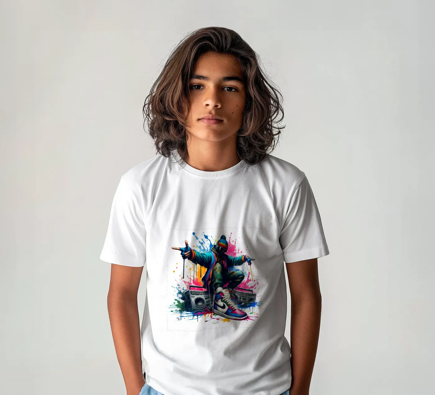 giovane rapper t-shirt bambini da 🎁 NOBELART