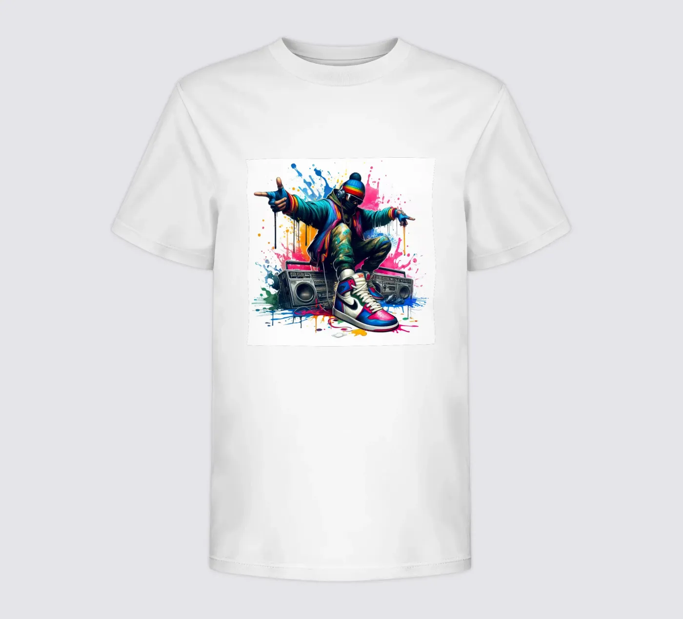 jonge rapper kinder t-shirt van 🎁 NOBELART