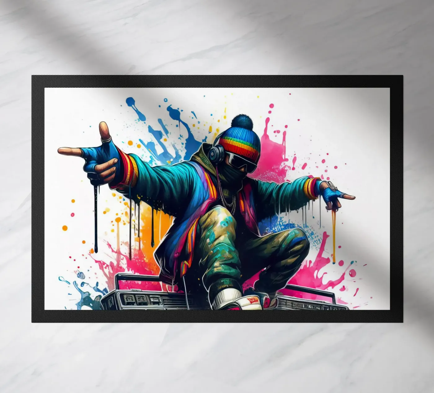 junger Rapper Fußmatte von 🎁 NOBELART
