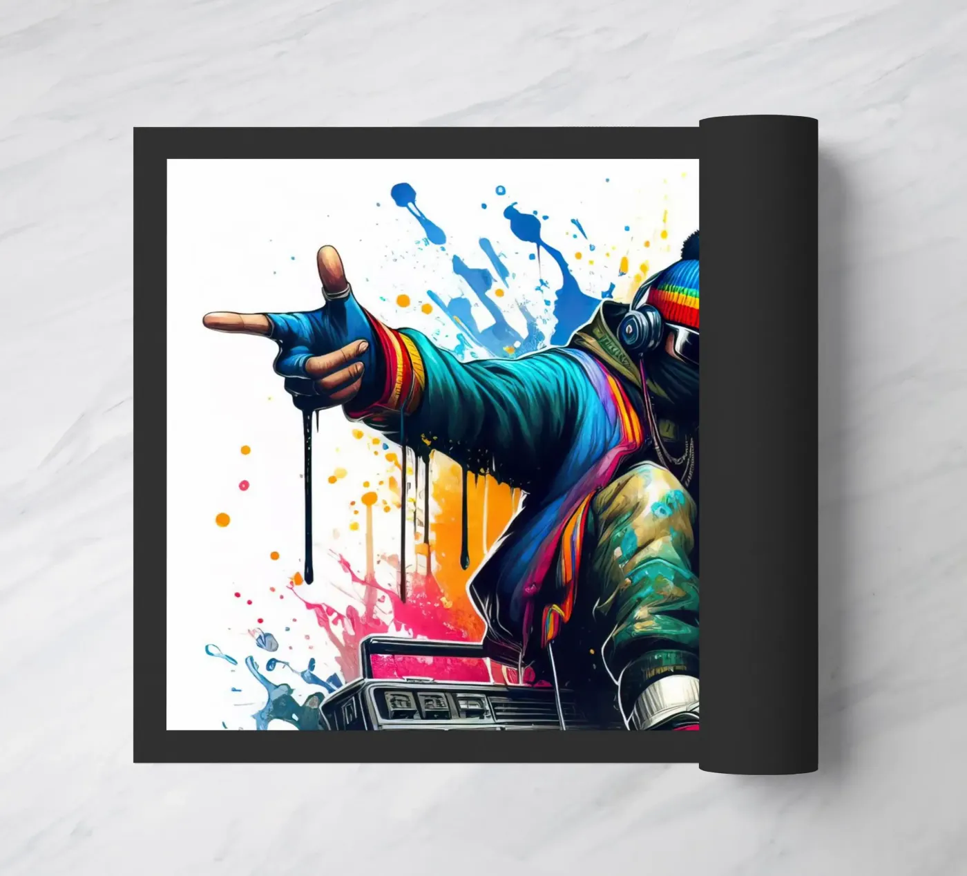 junger Rapper Fußmatte von 🎁 NOBELART