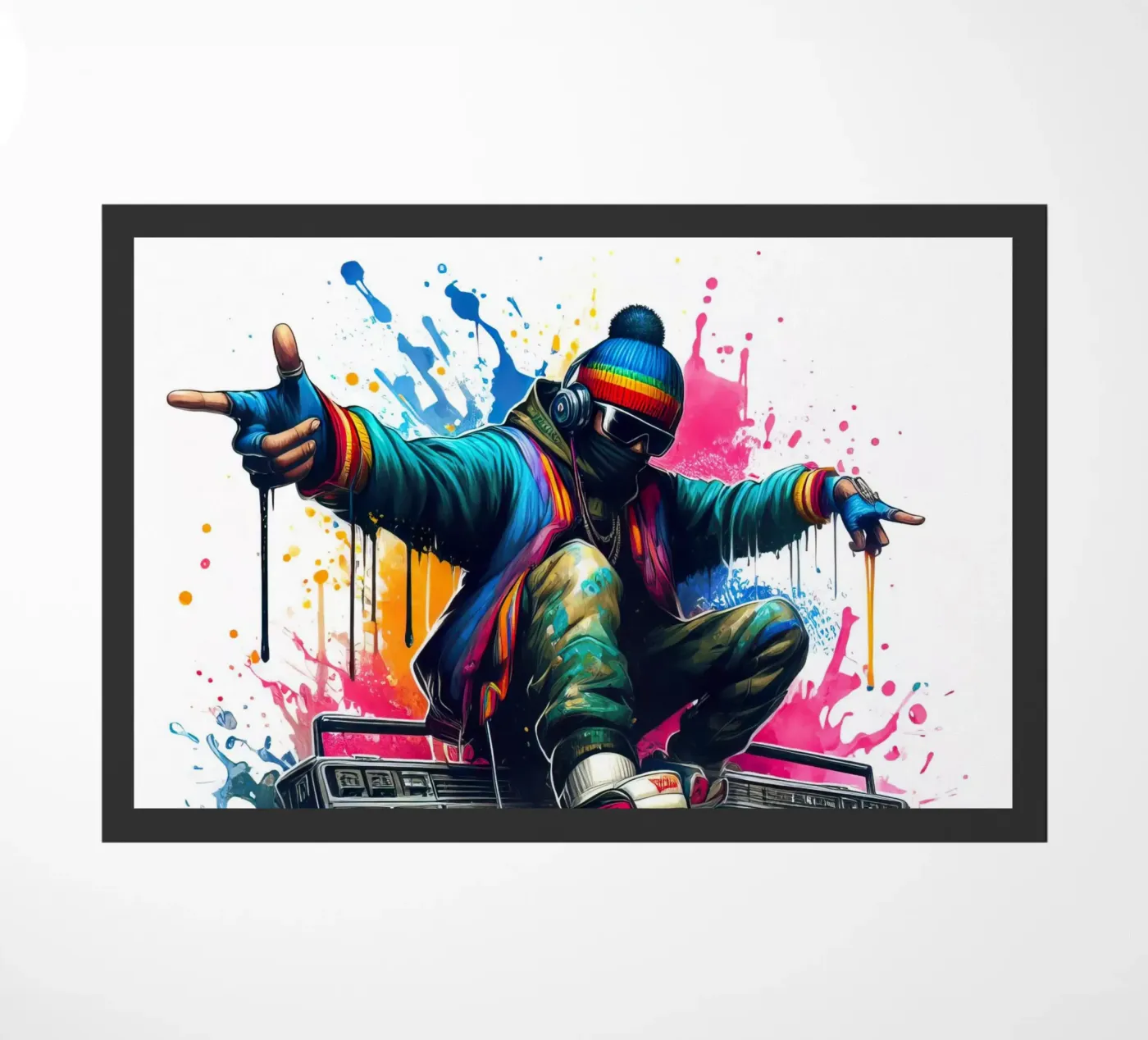 junger Rapper Fußmatte von 🎁 NOBELART
