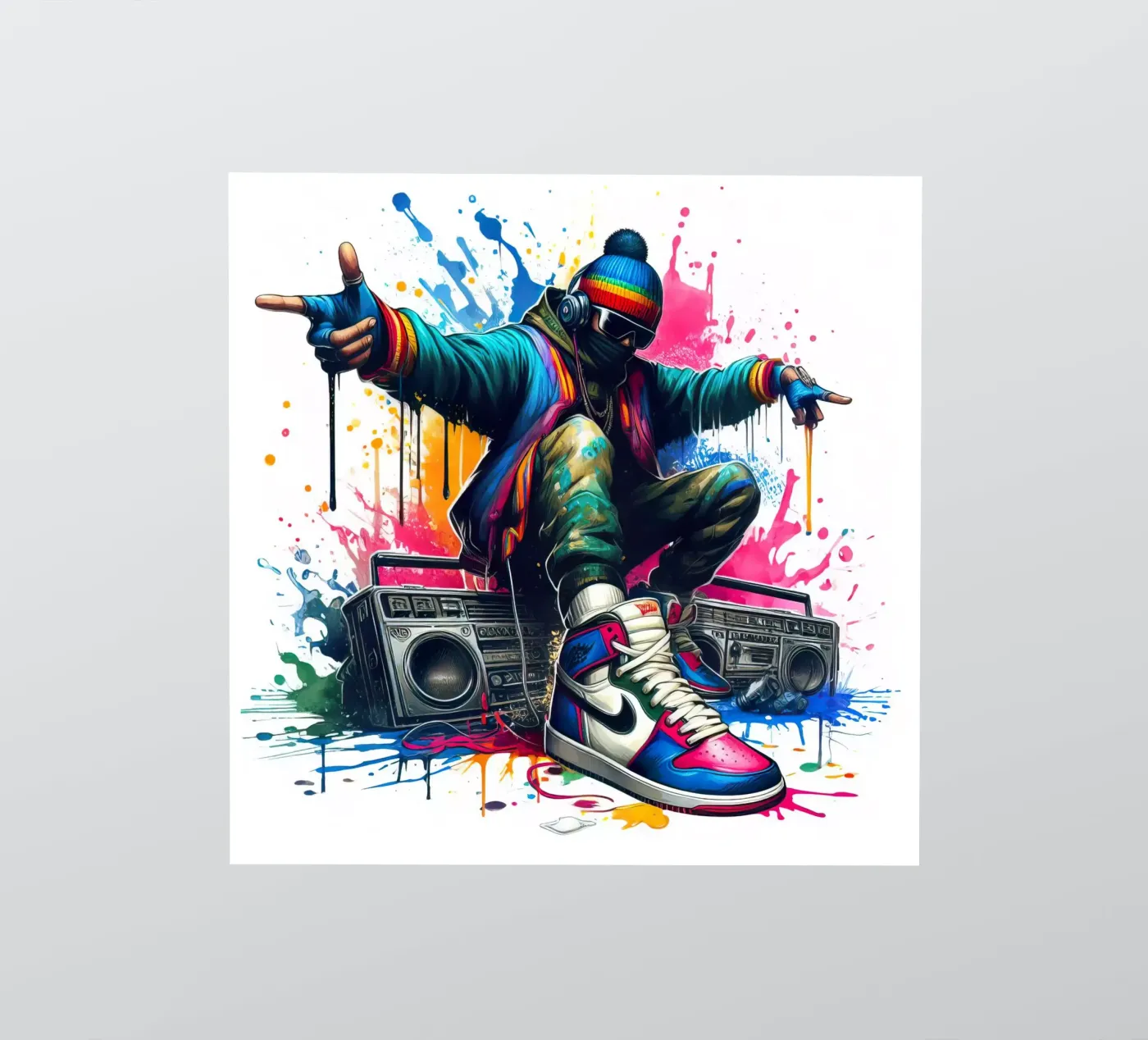 jonge rapper sticker van 🎁 NOBELART