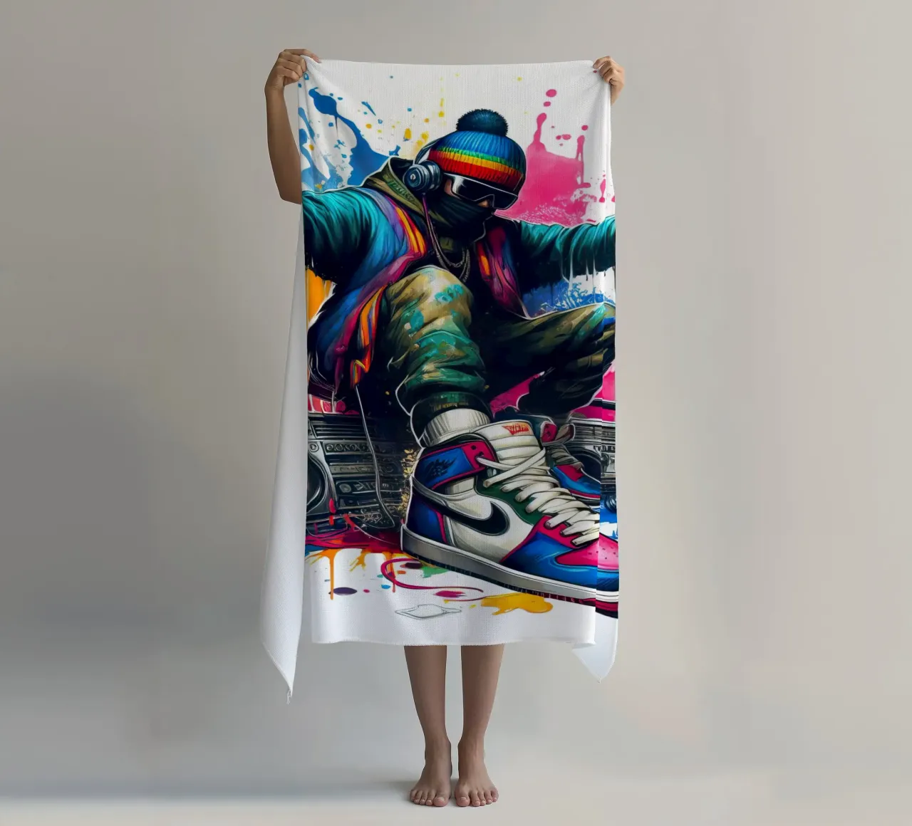 giovane rapper telo mare da 🎁 NOBELART