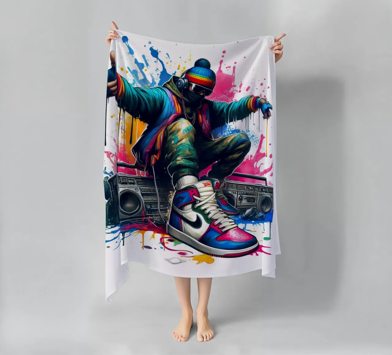 giovane rapper telo mare da 🎁 NOBELART