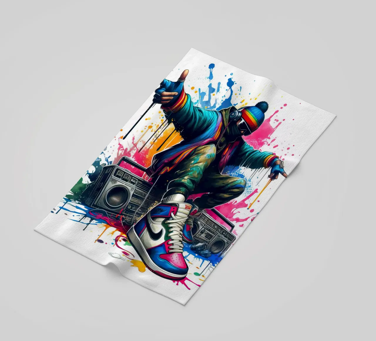 giovane rapper telo mare da 🎁 NOBELART