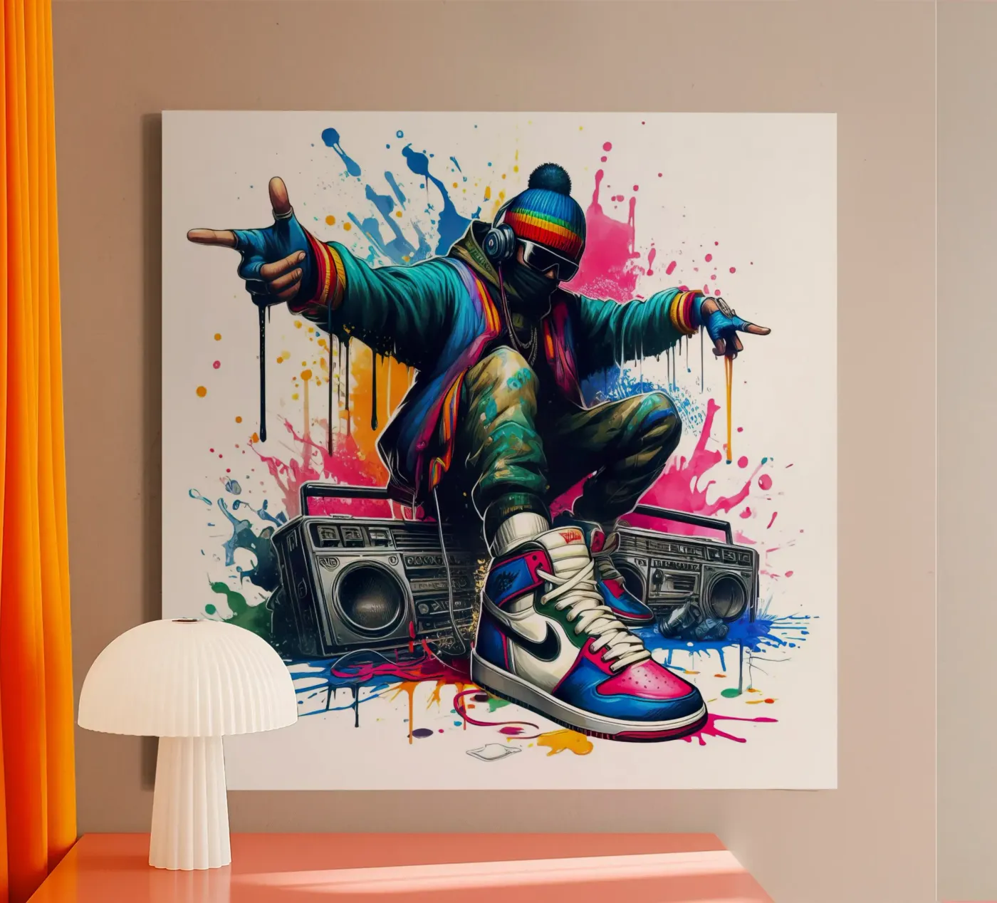 jonge rapper canvas van 🎁 NOBELART