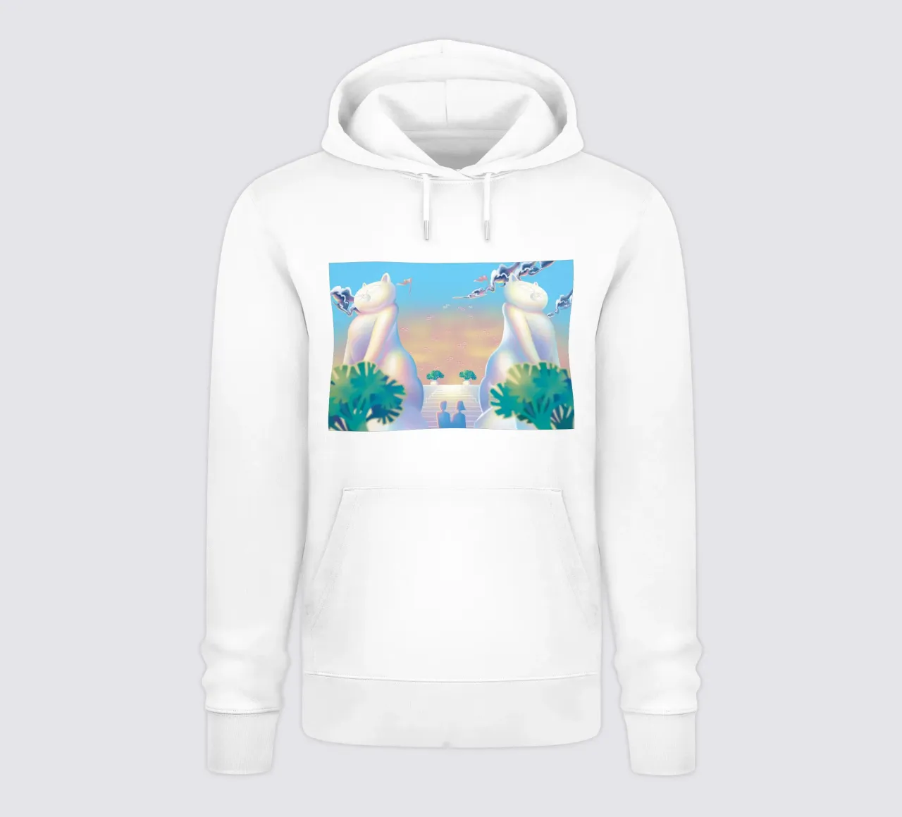 Amare quando si è pronti felpa con cappuccio da Artascy Art