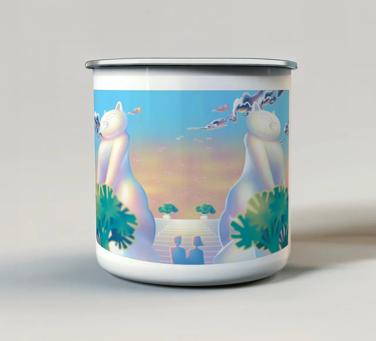 Amare quando si è pronti tazza in smalto da Artascy Art