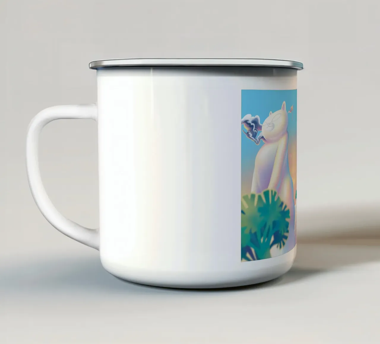 Amare quando si è pronti tazza in smalto da Artascy Art