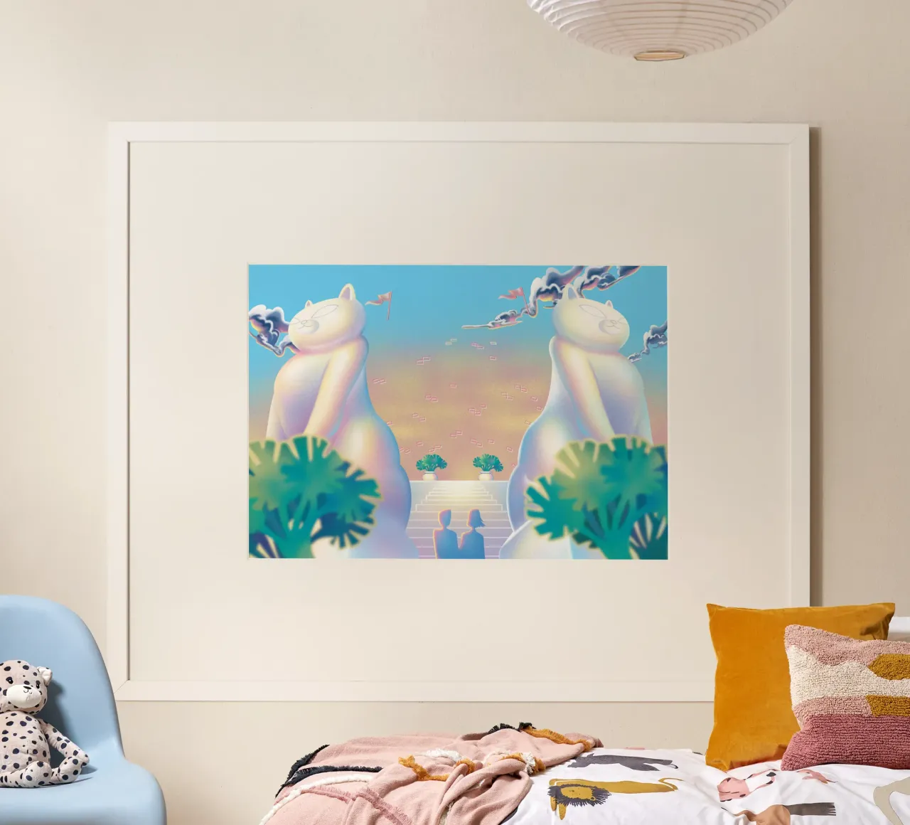 Amare quando si è pronti poster con telaio in legno da Artascy Art