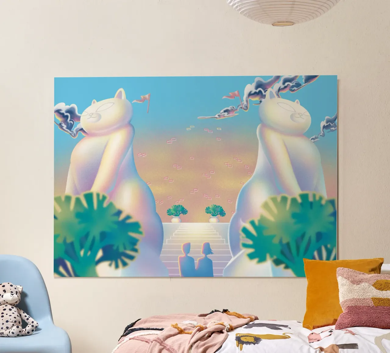 Amare quando si è pronti poster con telaio in legno da Artascy Art