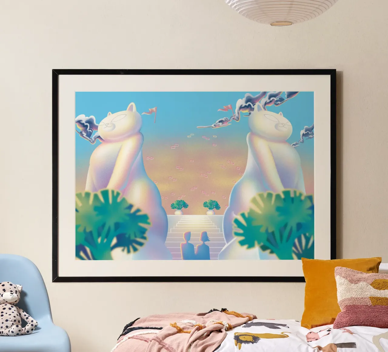 Amare quando si è pronti poster con telaio in legno da Artascy Art